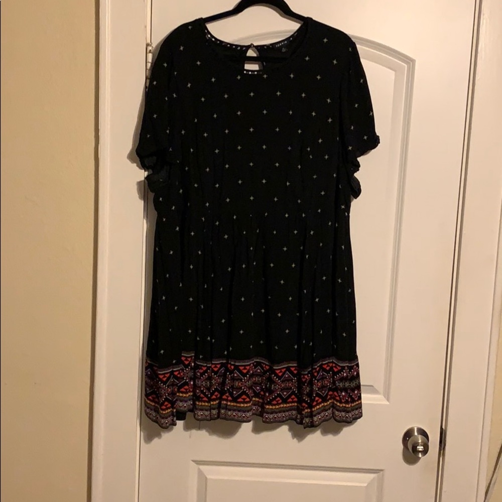 Torrid Border Print Minidress multicolor Sz4